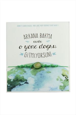 Sedef İp Bileklik - Yeşil