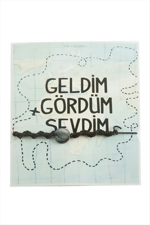 Sedef İp Bileklik - Siyah