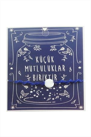 Sedef İp Bileklik - Lacivert