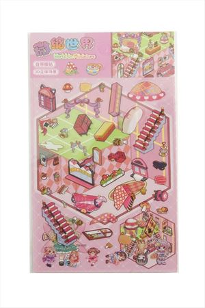 Kız Çocuk Temalı Sticker - Pembe