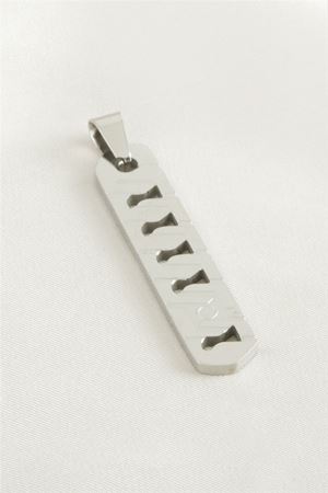 Çubuk Çelik Kolye Ucu 1*4,5 cm - Gümüş Rengi