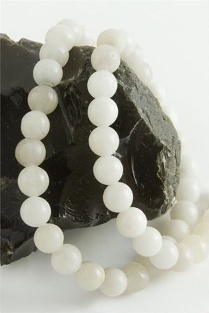 Ceyt Taşı 8 mm - Kırık Beyaz