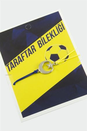 Taraftar İp Bileklik - Lacivert