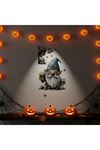 Gotik Cüce ve Kafatası Halloween Duvar Sticker Seti
