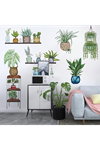 Tropikal Bitkiler Duvar Stickerı Model D
