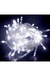 10m 100 Led Boncuk Lamba Beyaz Işık Şeffaf Kablo