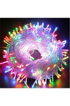 10m 100 Led Boncuk Lamba RGB Işık Şeffaf kablo