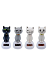 Güneş Enerjili Sallanan Kedi Figürü