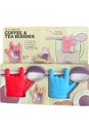 2'li Silikon Tutucu Çay ve Kahve Aksesuar Seti