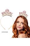 Birthday Princess Kristal Taç – Altın Kaplama