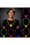 Karanlıkta Yanan Glow Stick Yıldız Kolye - 6 Adet