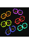 Karanlıkta Parlayan Neon Fosforlu Elma Gözlük Seti - 12 Adet