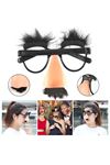 Eğlenceli Kılık Değiştirme Kaş Bıyık Mizah Gözlüğü 9x13 cm