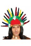 Renkli Kızılderili Başlığı Şapkası