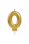 0 Rakamı Mum Gold Renk