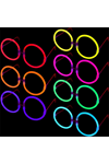 Glow Stick Yuvarlak Parti Gözlüğü 6 Adet