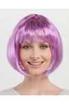 Düz Kesim Küt Parti Peruğu Rose Pembe