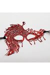 Kırmızı Dantel Masquerade Maskesi 4 No