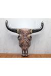 Ahşap Duvara Asmalı Bufalo Kafası