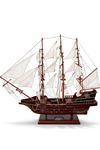 80x65 cm Ahşap Yelkenli Gemi