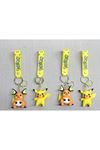 Pikachu Raichu Silikon Anahtarlık