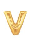 Altın Sarısı Folyo V Harfi Balon 1 Metre