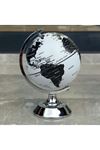 Metal Ayaklı Siyah Beyaz Dünya Küresi