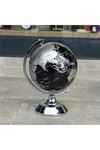 Metal Ayaklı Siyah Dünya Küresi