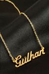 Gülhan İsimli Kolye (Kişiye Özel) - Sarı