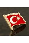 Ay Yıldız Yaka Rozet - Sarı
