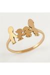 Aile Lüks Çelik Yüzük - Bronz