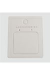 Pencereli Lüx Küpe Kartı 100 Adet - Beyaz