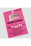 Pembe Kuvars Doğaltaşlı İp Bileklik - Pembe