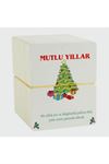 Mutlu Yıllar Bileklik Kartı 200 Adet - Beyaz