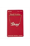 İlkay isimli kolye (Kişiye Özel) - Sarı
