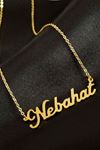 Nebahat isimli kolye (Kişiye Özel) - Sarı