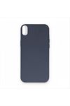 iPhone 7/8G Kadife Kaplı Lüx Lansman Silikon Kılıf - Lacivert