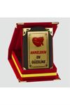 Annelerin En Güzeline Plaketi - Kırmızı