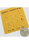 Çapa Çelik Piercing 1 Adet - Gümüş Rengi