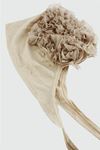 Dikişli Fırfırlı Bone - Sütlü Kahve