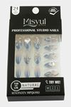 Misyul Taşlı Takma Tırnak 24 Adet - Mavi