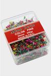 Damla Kutulu Toplu İğne 250 gr - Karışık Renk 1