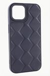 iPhone 14 Pro Max Prizma Desenli Lüx Liza Kılıf - Mor