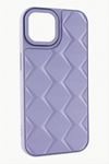 iPhone 14 Pro Prizma Desenli Lüx Liza Kılıf - Lila