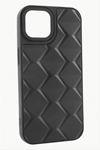 iPhone 14 Pro Max Prizma Desenli Lüx Liza Kılıf - Siyah