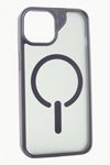 iPhone 11 6.1 Lüx Magsaff Kapak Kılıf - Mor
