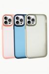 iPhone 14 Pro Renkli Lüx Newxu Silikon Kılıf - Gri