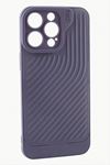iPhone 14 Pro Max Çizgili Lüx Gear Silikon Kılıf - Mor