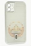 iPhone 11 Desenli Lüx Silikon Kılıf - Açık Gri