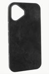 iPhone 16 Plus Nubuk Lüx Velvet Silikon Kılıf - Siyah